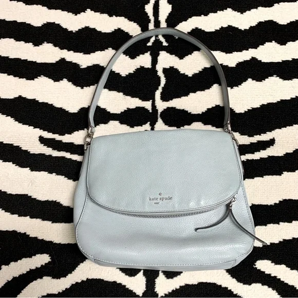 Kate Spade Jackson Blue Flap Shoulder Bag - Picture 2 of 15